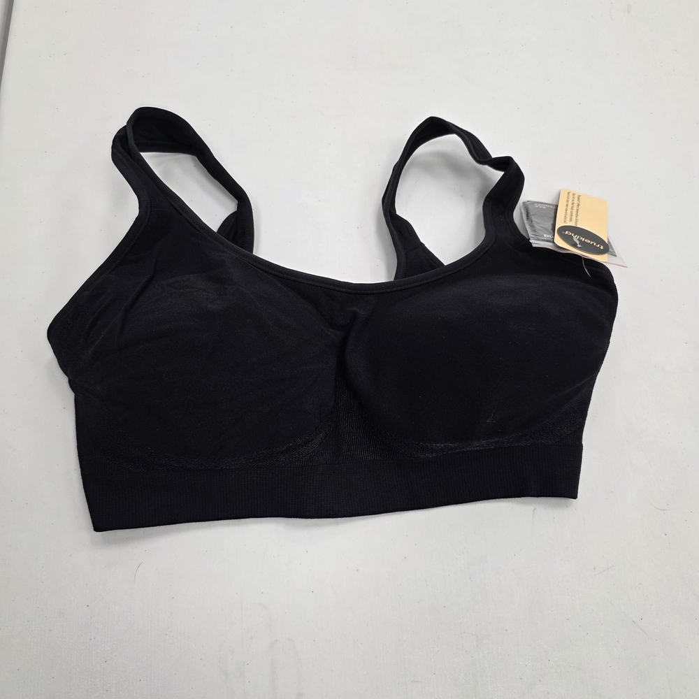 Truekind Classic Black Seamless Wirefree Bra NWT